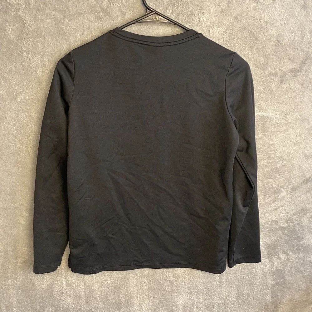 Nike Boys L Dri-FIT Long Sleeve Black Active Shirt